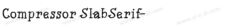 Compressor SlabSerif字体转换 Compressor SlabSerif字体转换